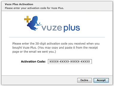 Free Vuze Plus Activation Code