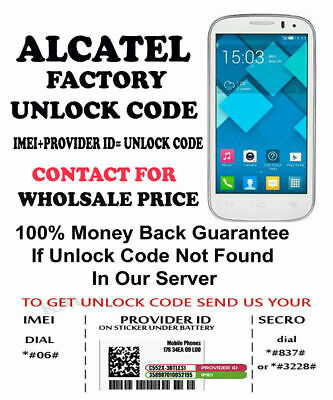 Alcatel one touch 308 unlock code free